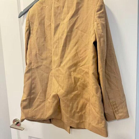 DKNY Beige Oversized Blazer Jacket - Picture 3 of 5